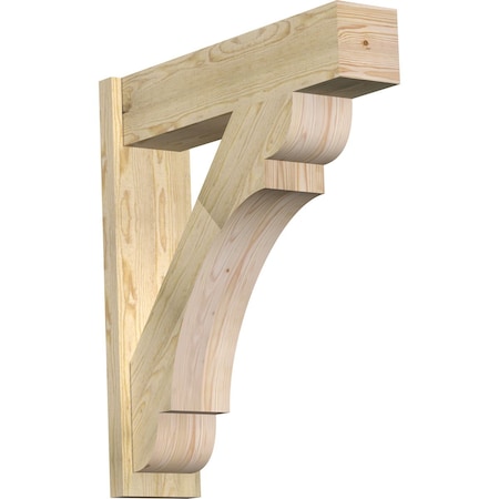 Ekena Millwork Olympic Block Rough Sawn Outlooker, Douglas Fir, 8"W x 32"D x 36"H OUT08X32X36OLY05RDF